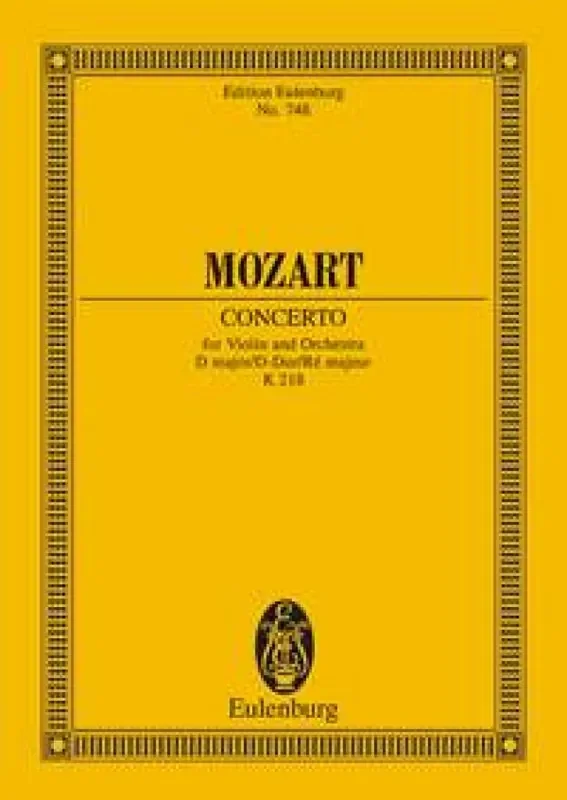 Wolfgang Amadeus Mozart Violin Concerto In D Major K 218 Orchester