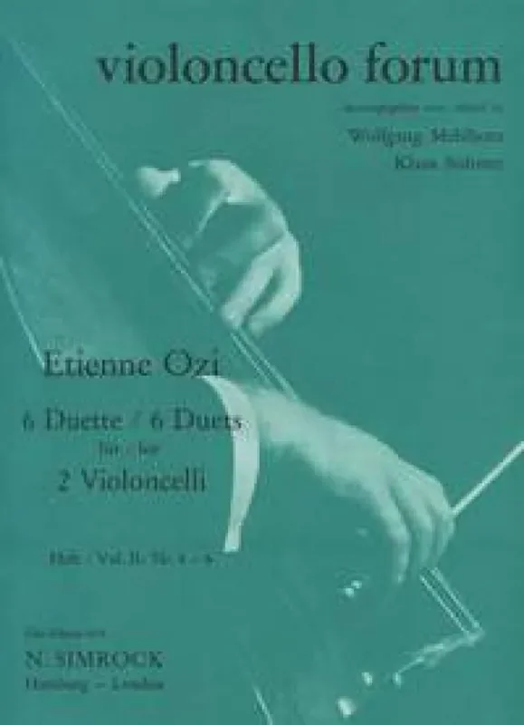 Wolfgang Mehlhorn Six Duets Band 2 Cello Duett