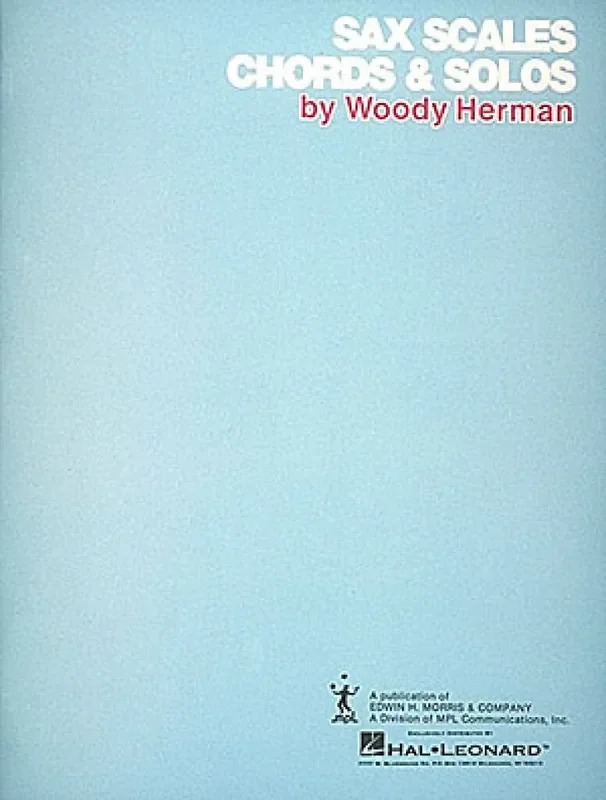 Woody Herman Saxophone Scales and Chords Altsaxophon
