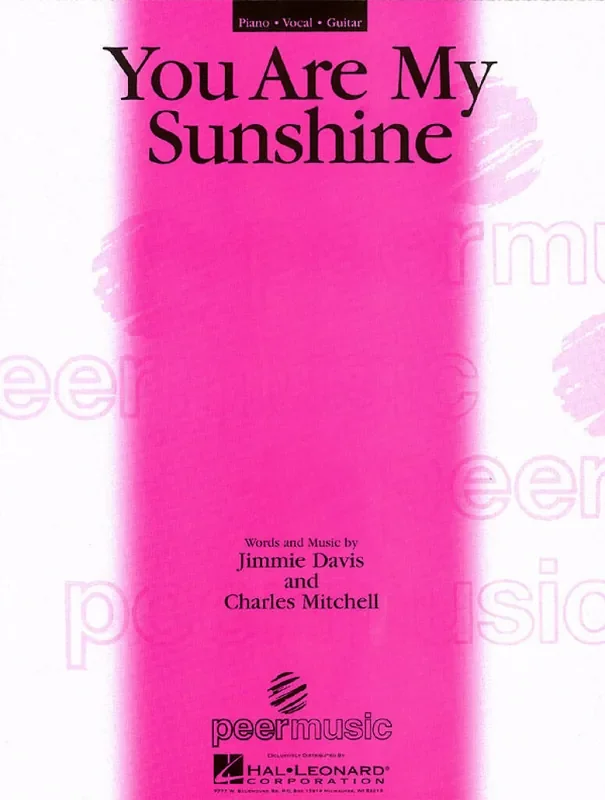 You are my Sunshine Klavier, Gesang, Gitarre (Songbooks)