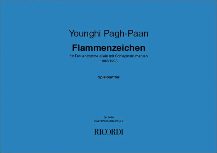 Younghi Pagh-Paan Flammenzeichen Gesang Duett