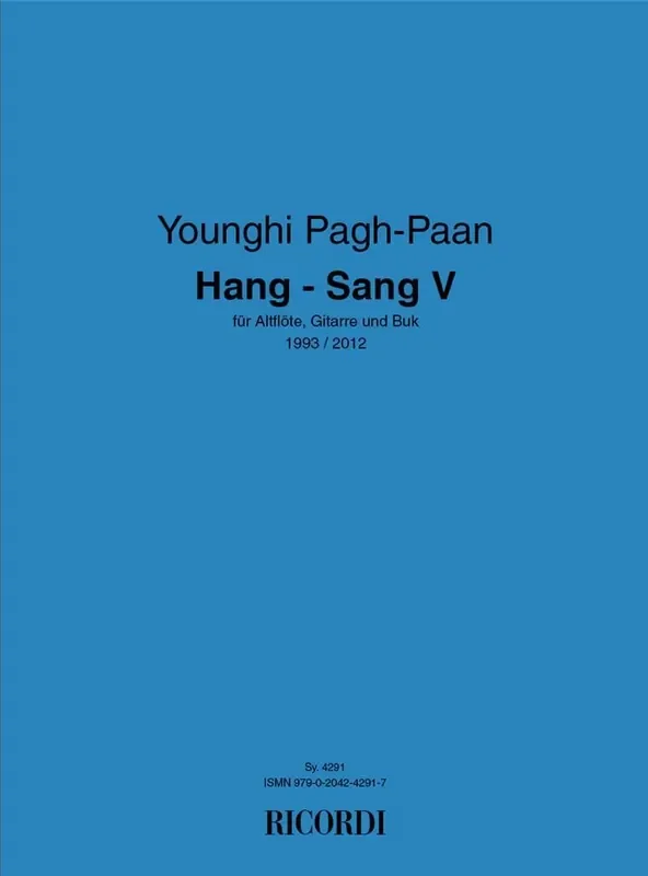 Younghi Pagh-Paan Hang – Sang V Flöte mit Begleitung