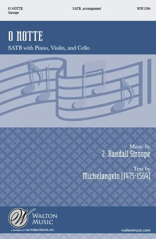 Z. Randall Stroope O Notte Gemischter Chor mit Begleitung