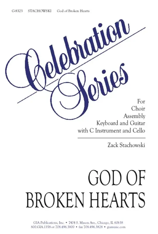Zack Stachowski God of Broken Hearts Gemischter Chor mit Klavier/Orgel