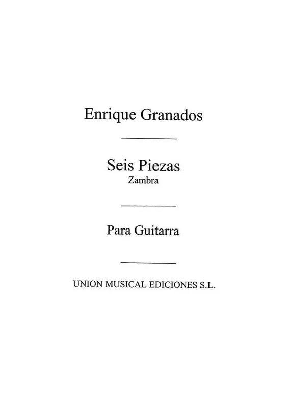 Zambra No.5 Ss Pzas Sobre Cantos Gitarre Solo