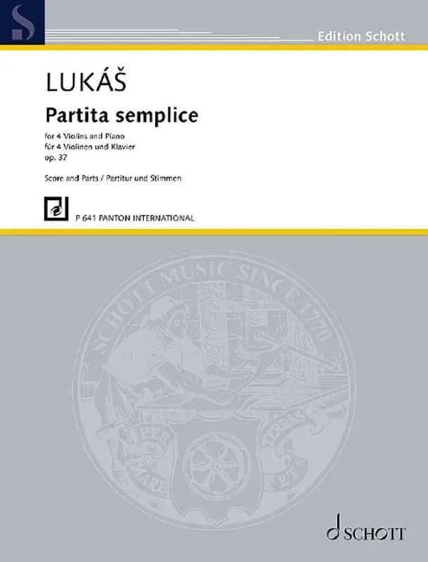 Zdenek Lukas Partita Semplice Violinensemble