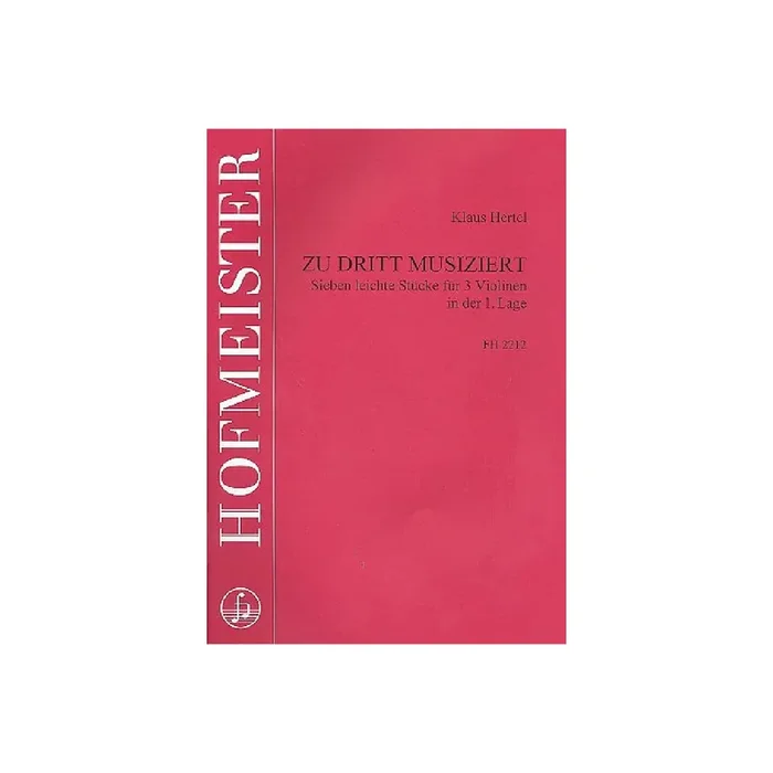 Zu dritt musiziert Band 3 für 3 Violinen