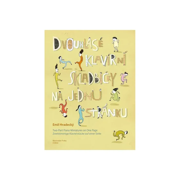 Zweistimmige Klavierstücke auf einer Seite